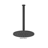 TEXTURA/GISELE Ceiling Shower In Matte Black - Brushed Brass - Brushed Copper - Brushed Stainless - Gunmetal